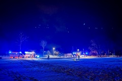 Einsatzkräfte in Neumühlen.