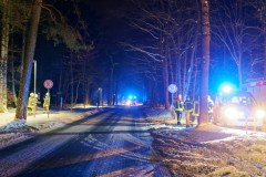 Einsatzkräfte am Brunnenweg.