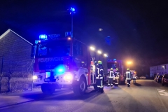 Einsatzkräfte in der Weserstraße.