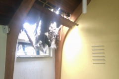 Schäden an der Eitzer Friedhofskapelle.