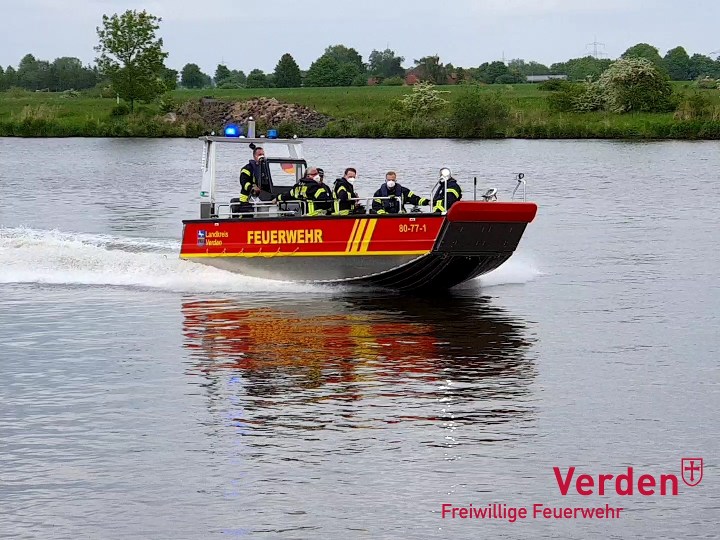Trainingsfahrten auf der Aller.