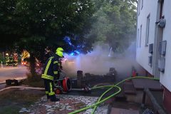 Mehrere sogenannte Überdrucklüfter kamen zum Einsatz.
