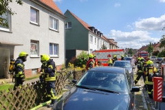 Einsatzkräfte vor Ort.