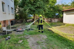 Löscharbeiten.
