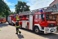 Verdener Einsatzkräfte in Bereitstellung.