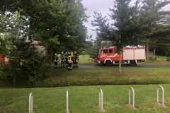 Einsatzkräfte vor Ort.