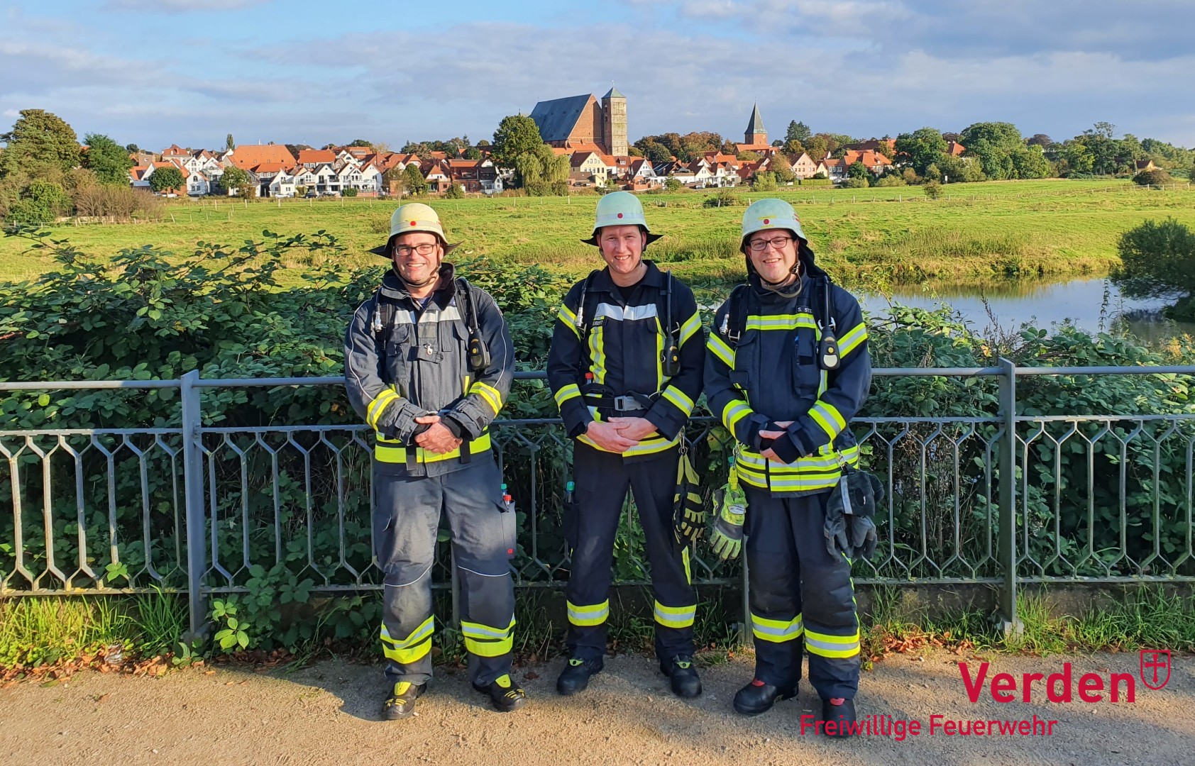 Torben Voigt, Daniel Teubert und Sebastian Stelter (von links) nahmen an dem Lauf teil.