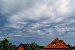 Wolkenformation des nahenden Gewitters.