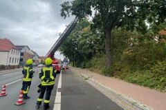 Einsatzstelle an der Bremer Straße.