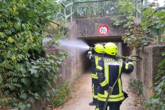 Nachlöscharbeiten, Bremer Straße.