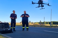 Einsatz für die Drohne der Kreisfeuerwehr.