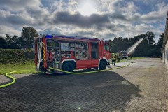 Übungseinsatz auf dem Firmengelände.