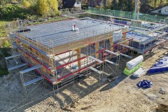 Baufortschritt am Waller Feuerwehrhausneubau.