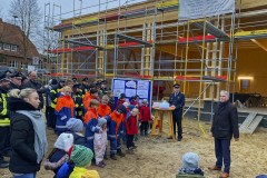 Feierliches Richtfest Anfang Dezember.