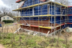 Fortschritt der Bauarbeiten.