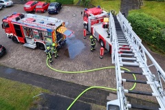 Die Einsatzstelle im Meisenweg.
