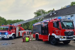 Die Einsatzstelle im Meisenweg.