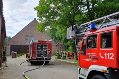 Zimmerbrand in einem ehemaligen Bauernhof.