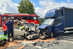 Blick auf die Unfallstelle.