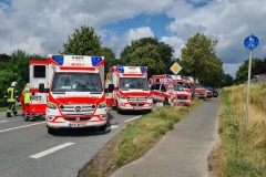 Kräfte des Rettungsdienstes vor Ort.