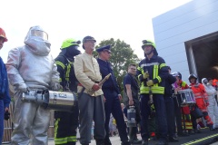 Die „Modenschau“ der Feuerwehrbekleidung.