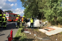 Die Feuerwehr stellte unter anderem den Brandschutz sicher.