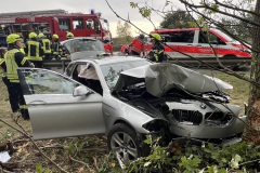 Der auf der BAB27 verunfallte PKW.