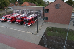 Das neue Feuerwehrhaus in Walle an der B 215.