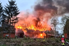 Gebäudebrand in Schwarme (Landkreis Diepholz).