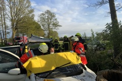 Abgetrenntes Dach zur patientenschonenden Rettung.