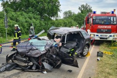 Verkehrsunfall, B 215, Stedebergen.