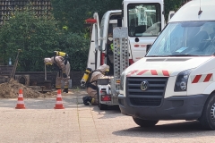 Sicherungsmaßnahmen an der Einsatzstelle. Sicherungsmaßnahmen an der Einsatzstelle.