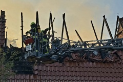 Dachstuhlbrand in der Gemeinde Langwedel.