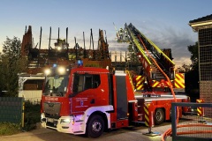 Dachstuhlbrand in der Gemeinde Langwedel.