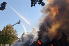 Großbrand auf landwirtschaftlichen Anwesen in Eystrup.