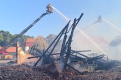 Großbrand auf landwirtschaftlichen Anwesen in Eystrup.