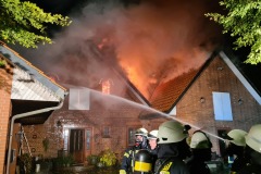 Gebäudebrand in Oiste. Gebäudebrand in Oiste.