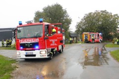 Übungslage Gebäudebrand.