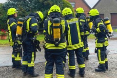 Übungslage Gebäudebrand.