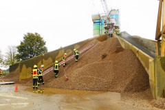 Übungslage Menschenrettung nach Verpuffung.