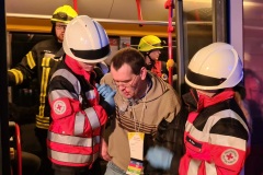 Rettung eines „Verletzten“.