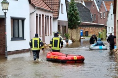 Das Hochwasser um den Jahreswechsel wie hier im Fischerviertel forderte die Ortsfeuerwehr im besonderen Maße.