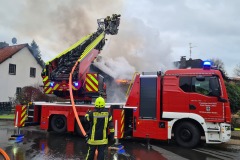 Brand eines Gebäudes in Kirchlinteln.