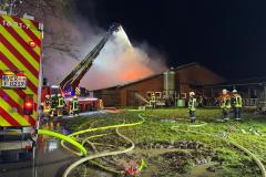 Gebäudebrand in der Gemeinde Dörverden.
