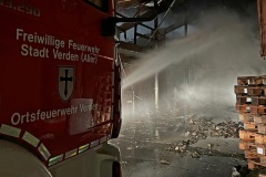 Gebäudebrand in der Gemeinde Dörverden.