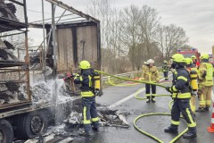 LKW-Brand, BAB 27, Gemarkung Walsrode.