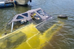 Einsatz \"gekentertes Sportboot\" in Dörverden.