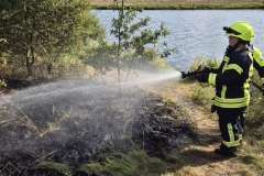 Flächenbrand an der Aller.