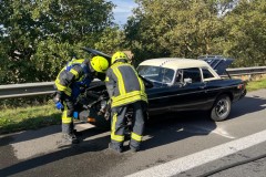Einsatz der Ortsfeuerwehr Dauelsen auf der Autobahn.