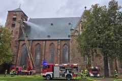 Einsatzübung am Dom zu Verden.